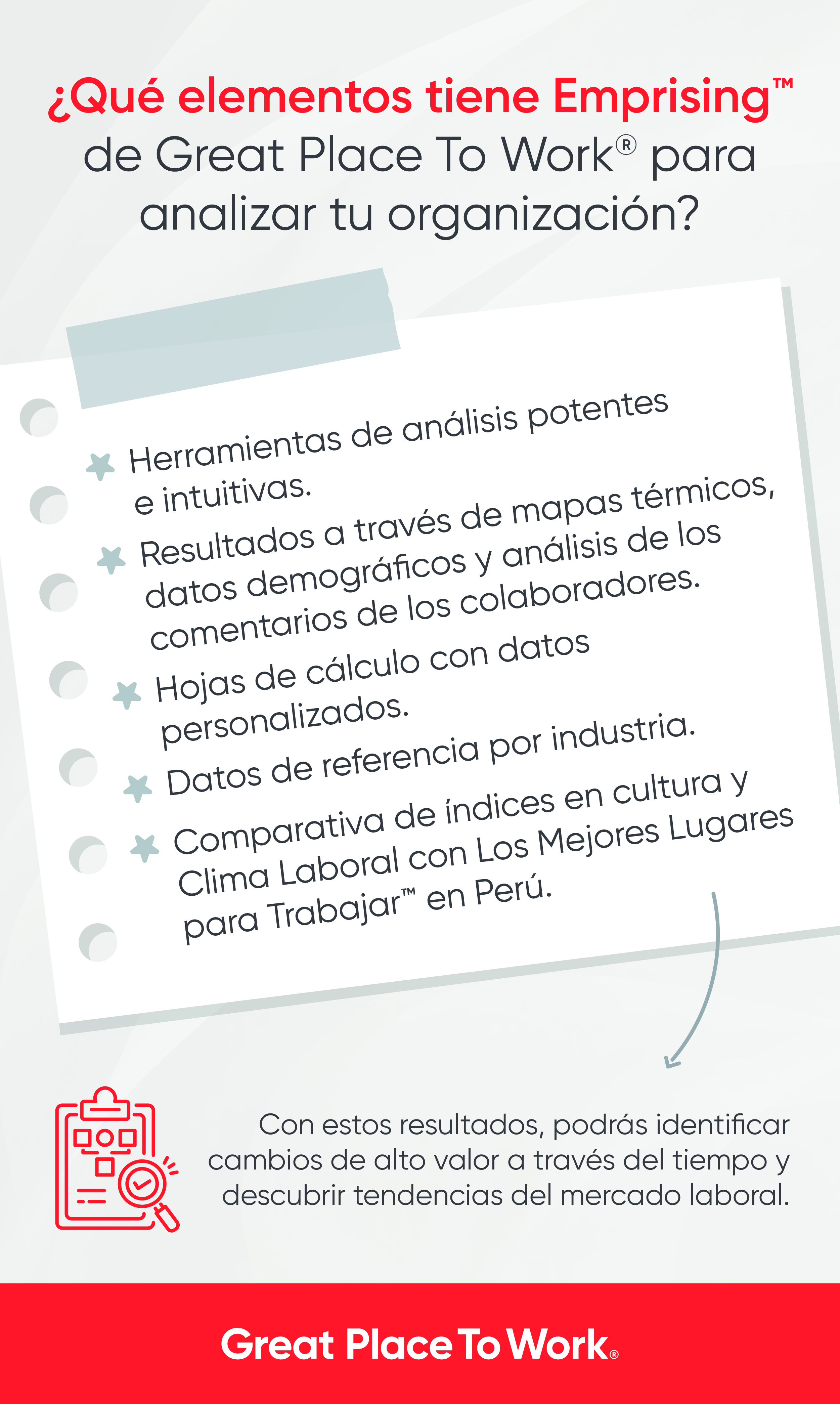 ¿Qué elementos tiene Emprising™ de Great Place To Work® para analizar tu organización? | Great Place To Work®