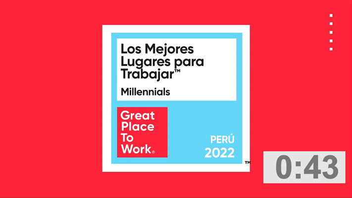 Los Mejores Lugares para Trabajar™ Millennials Perú 2022