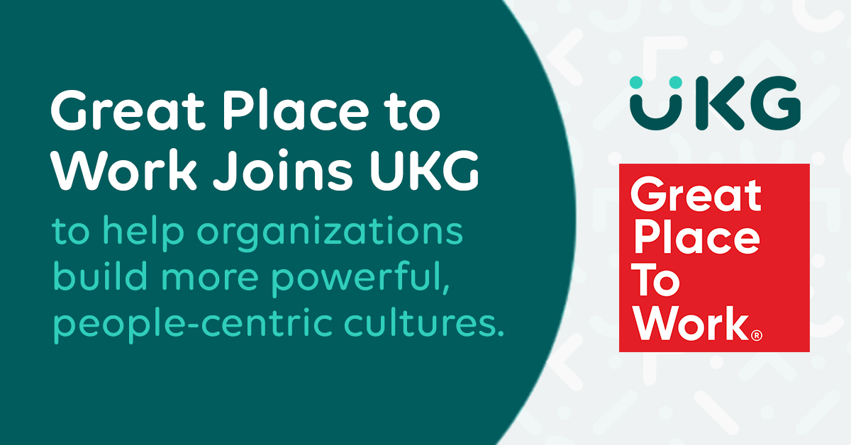  UKG adquiere Great Place to Work®